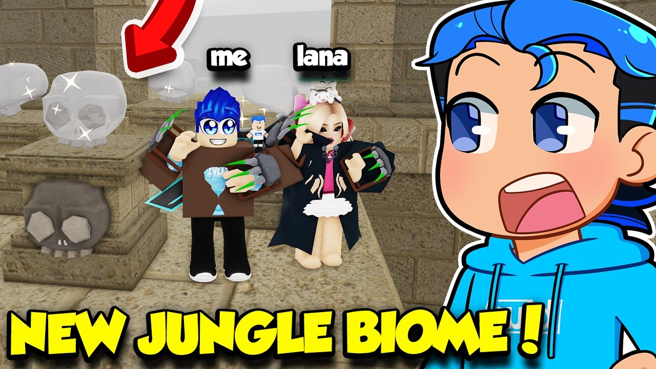 FINDING SECRETS IN NEW JUNGLE BIOME IN 99 NIGHTS W/ @Lanaslifeee