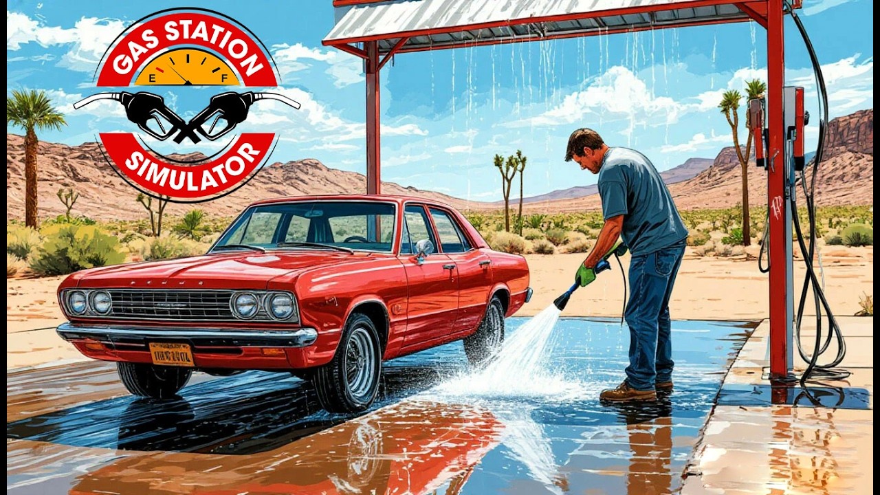 Открыла автомойку! Gas Station Simulator / Симулятор заправки #8