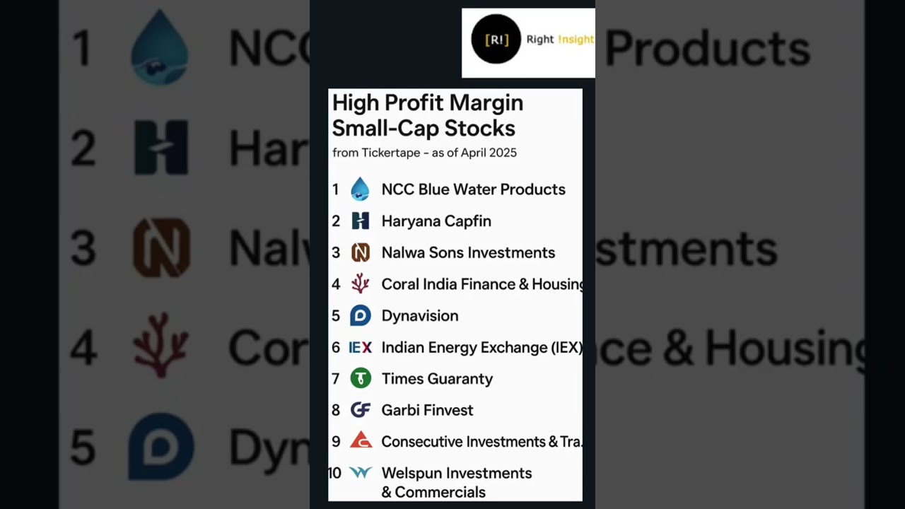 🚀 Top 10 High Profit Margin Small-Cap Stocks in India 2025 | Best Stocks to Watch 📈