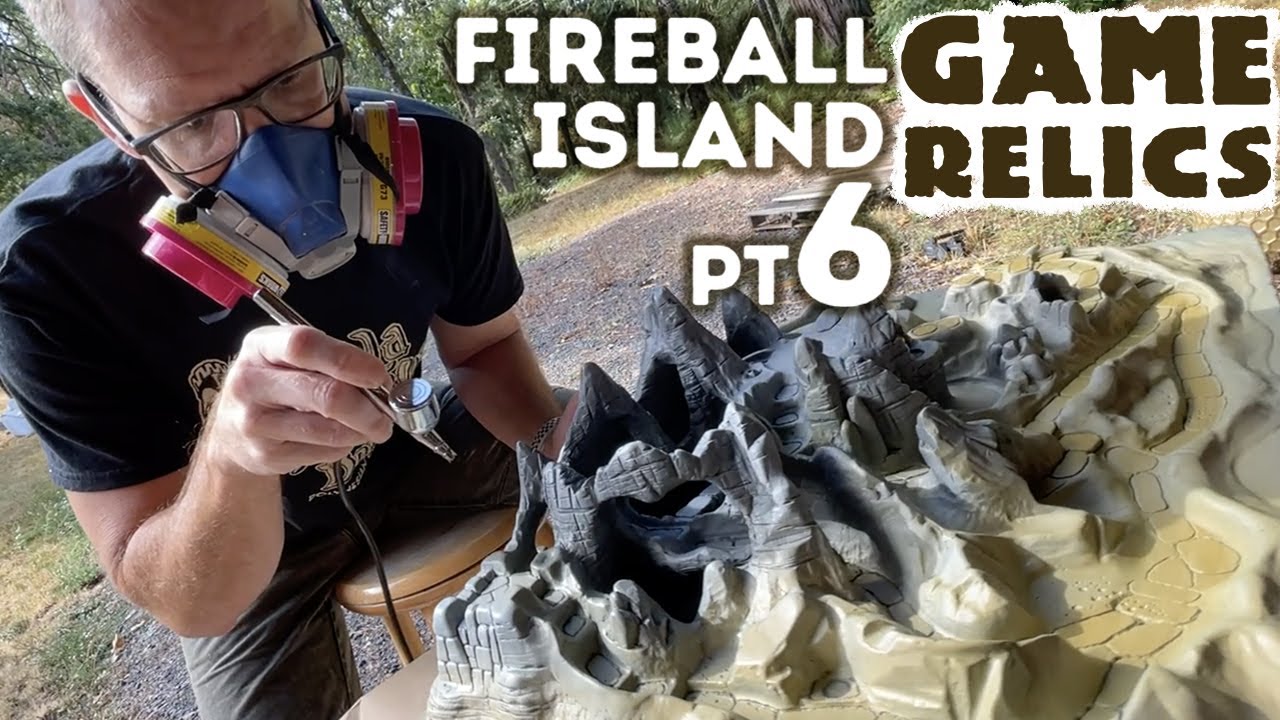 Fireball Island pt6 - Painting with an Airbrush & connecting to shop compressor: Game Relics