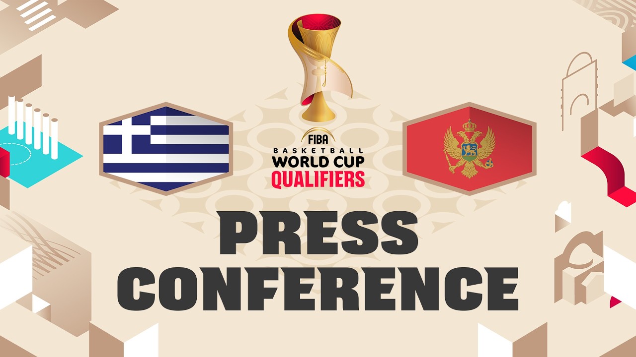 LIVE - Greece v Montenegro - Press Conference | FIBA Basketball World Cup 2027 European Qualifiers