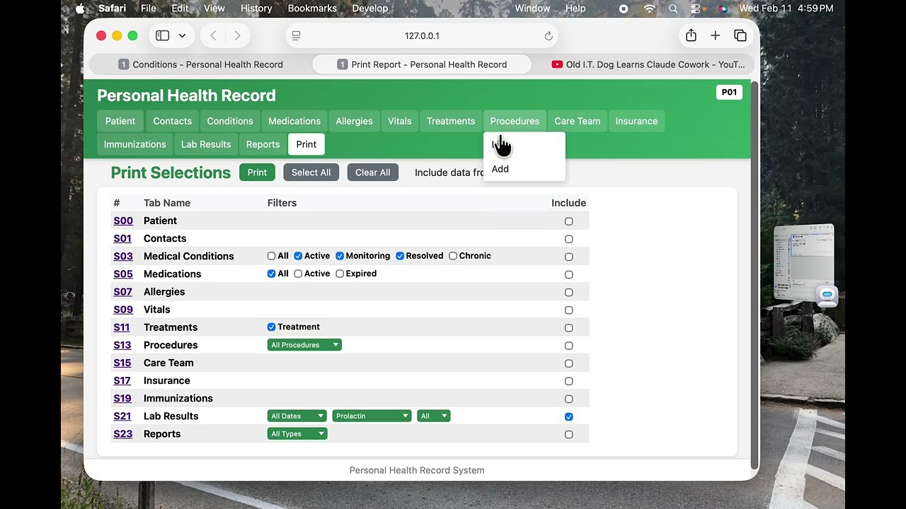 Video 10:  PHR Improvements in Lab,Reports, and Print