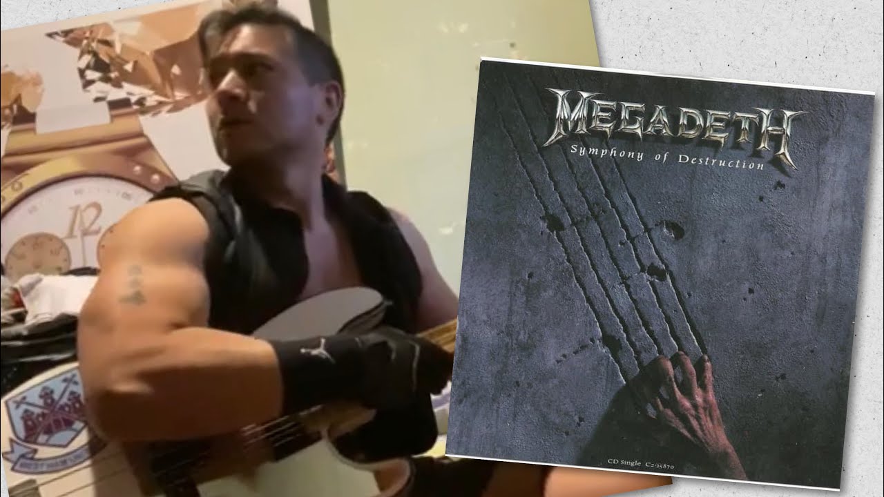 MEGADETH- Symphony of destruction ( bass cover by MACHING HEAD)