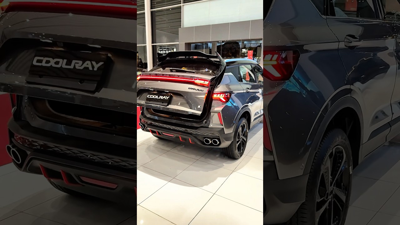 Nowy Geely Coolray 2025 w kolorze szarym