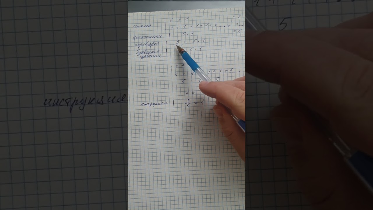 Математика от числового ряда к уравнениям и делению