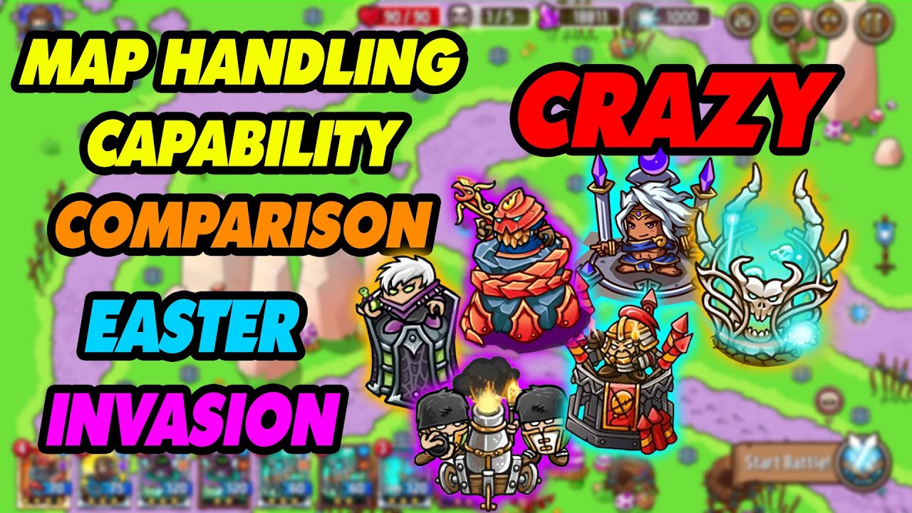 AOE TOWER TEST PART 2 | Can These Towers Beat CRAZY Easter Invasion? | CDH - Crazy Defense Heroes