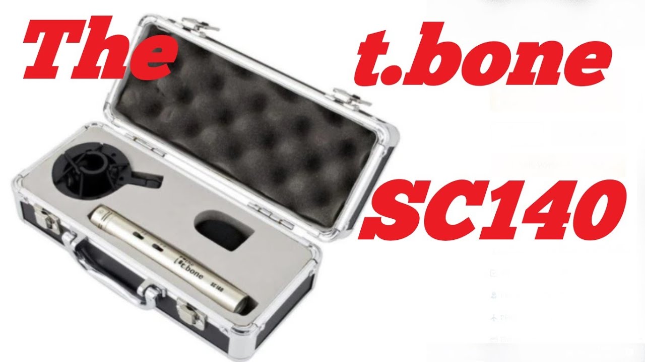 The t.bone SC140 Pencil Mic - a solid budget performer at &pound;44 for the whole package!!!