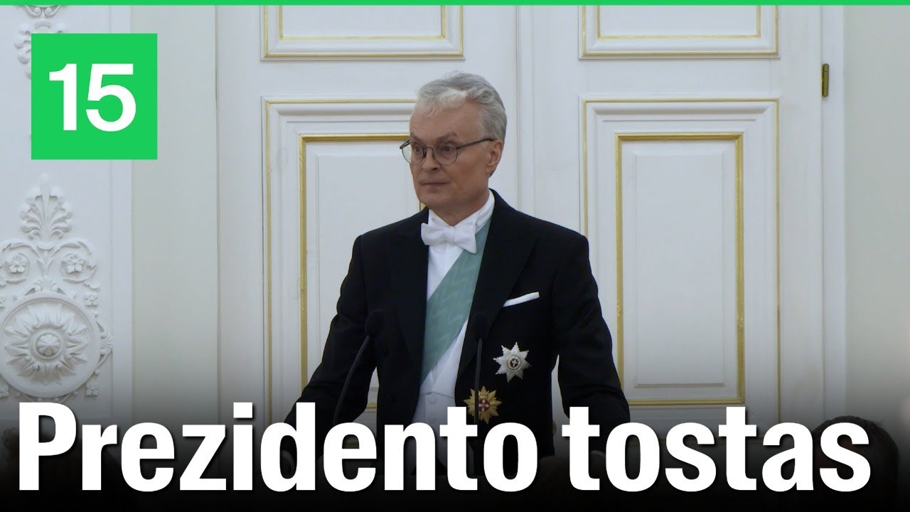 Gitano Nausėdos tostas Danijos karališkajai šeimai: „Dirbdami drauge, atlaikysime visas audras“