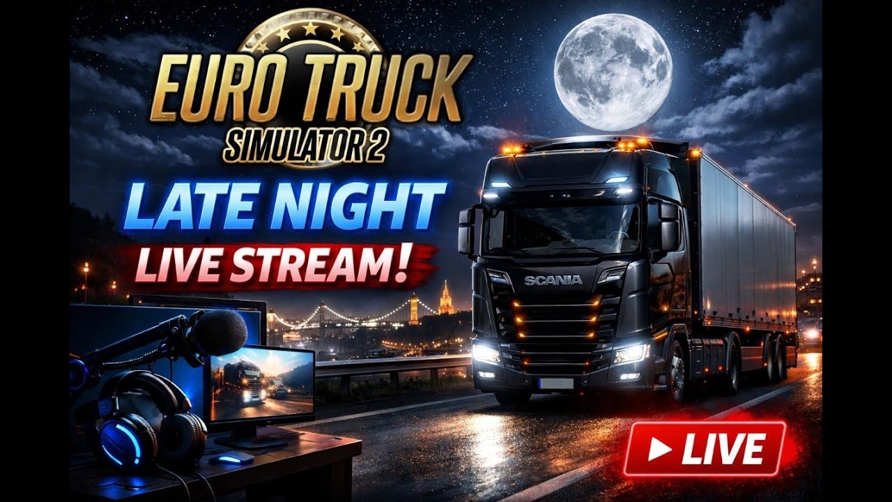 🔴Chill Euro Trucking After Midnight 🌙 | ETS2 Live