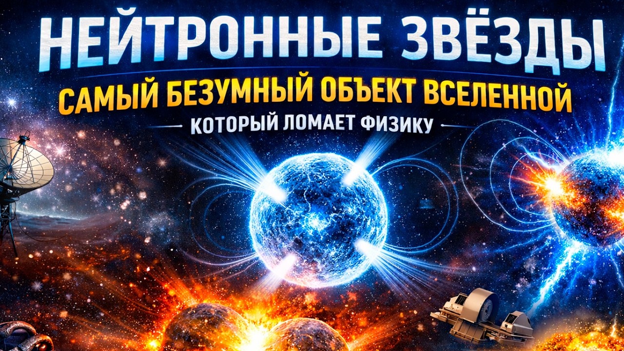 Нейтронные звёзды: самые странные объекты Вселенной, где материя ломает законы привычного мира
