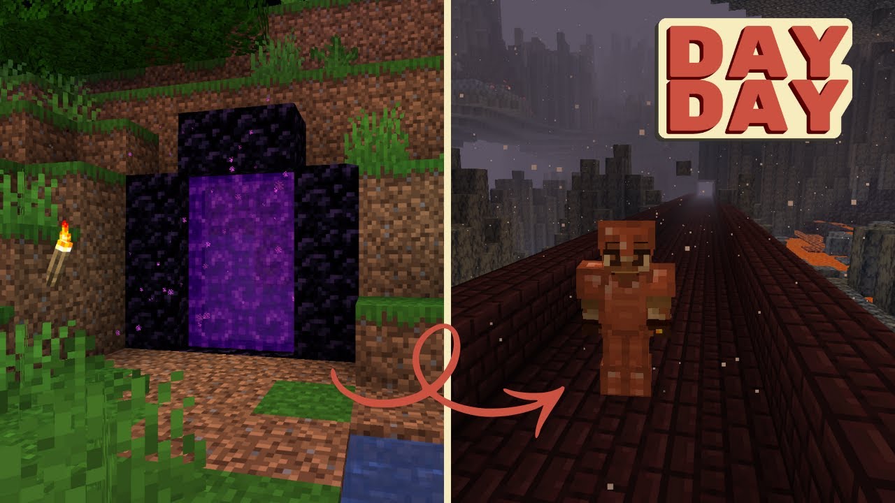 This Nether Spawn is Actually Amazing! - Day a Day Ep. 13