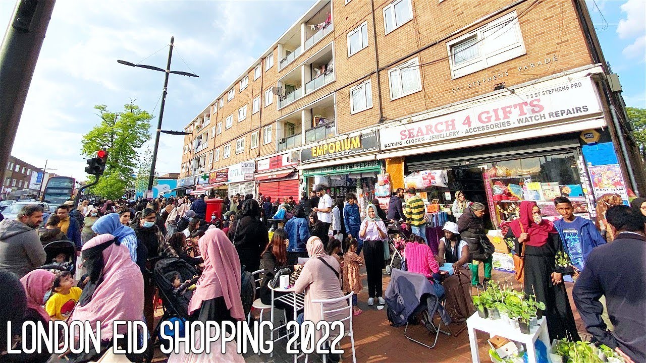 4K London Green Street 2022 | Eid Shopping Mayhem | Walking Tour | #London #greenstreet #chaandraat