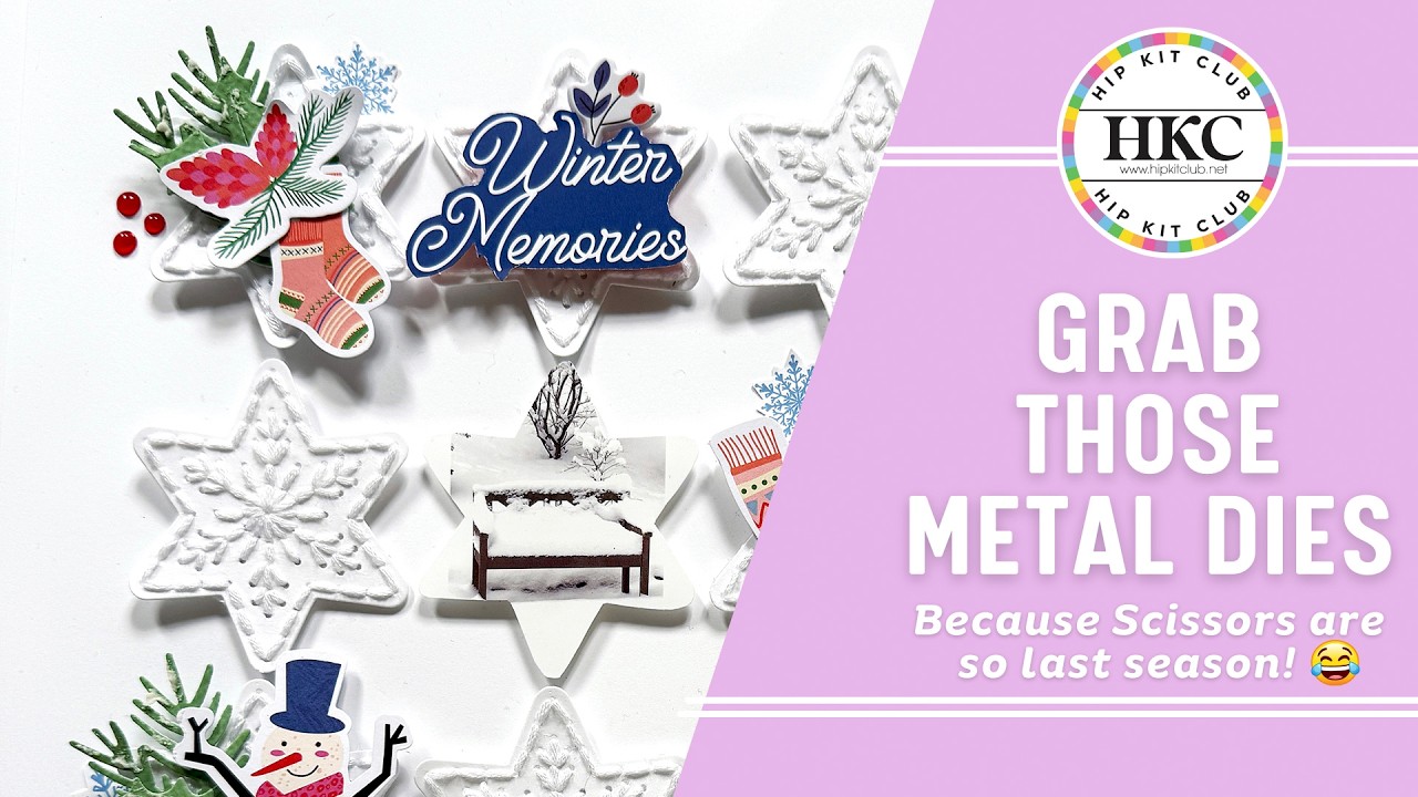 CREATE A STUNNING BACKGROUND WITH THE STARFLAKE METAL DIE - ANKE KRAMER - DECEMBER 2025 HIP KITS