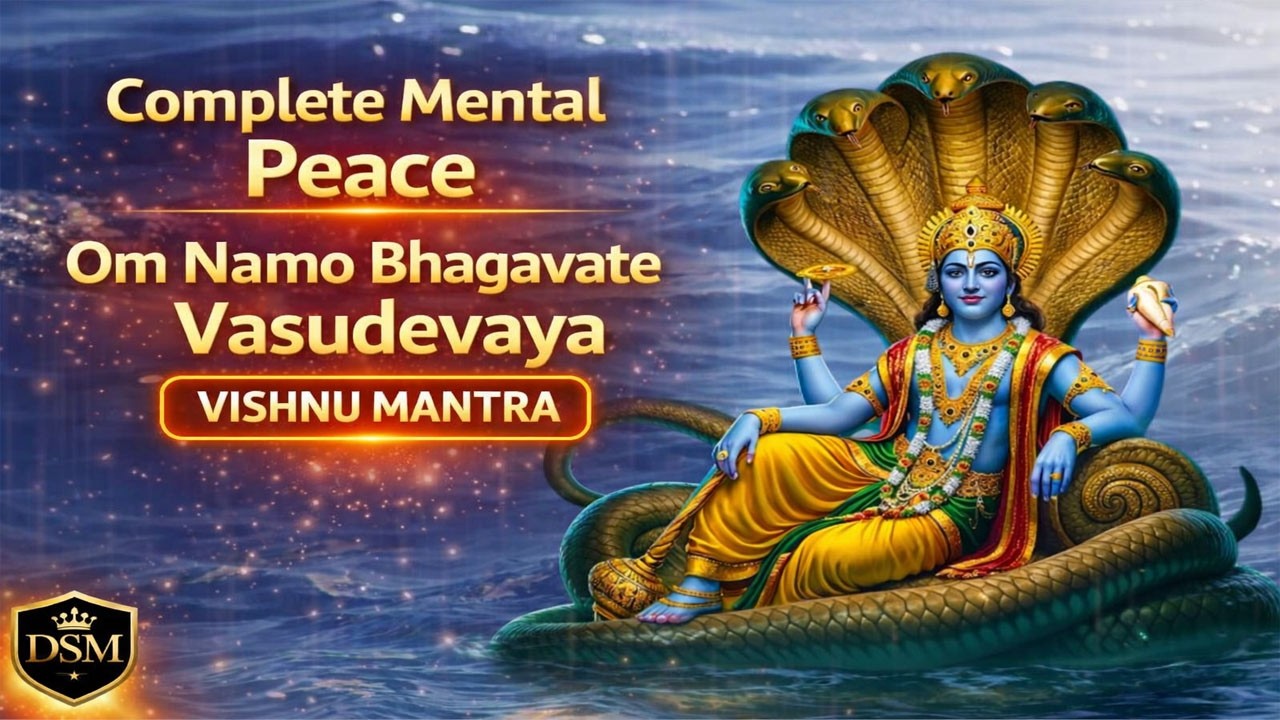 Complete Mental Peace | Om Namo Bhagavate Vasudevaya | Vishnu Mantra