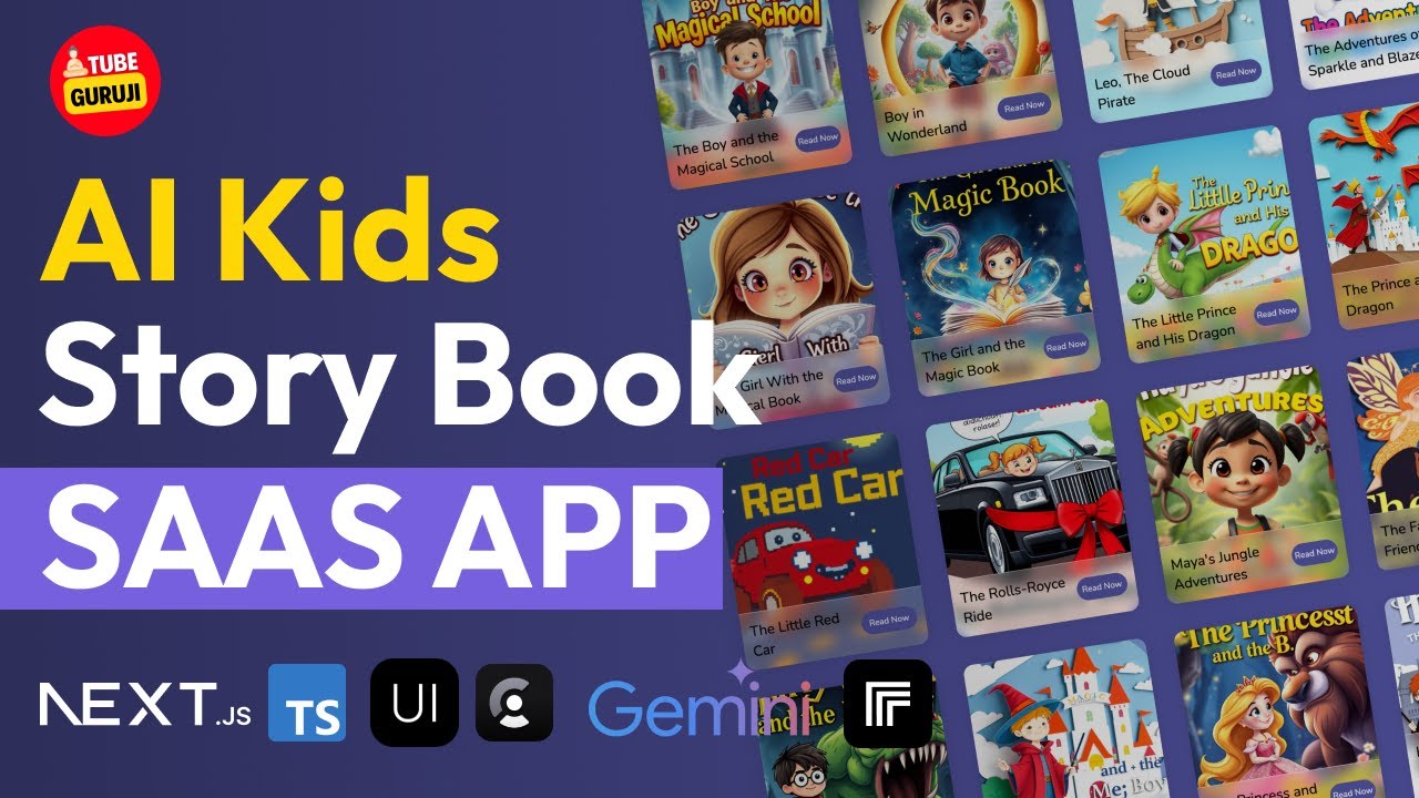 Build & Deploy Full Stack Nextjs AI Kids Story generator SAAS App Using React, NextUI, Typescript
