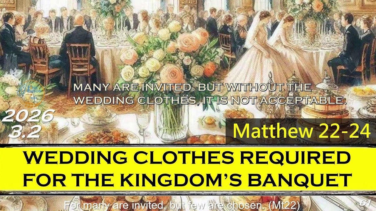 [FineFoods7] Mar2 | Mat22-24|Wedding  Clothes Required for the Kingdom's Banquet|1 bible a year 2026