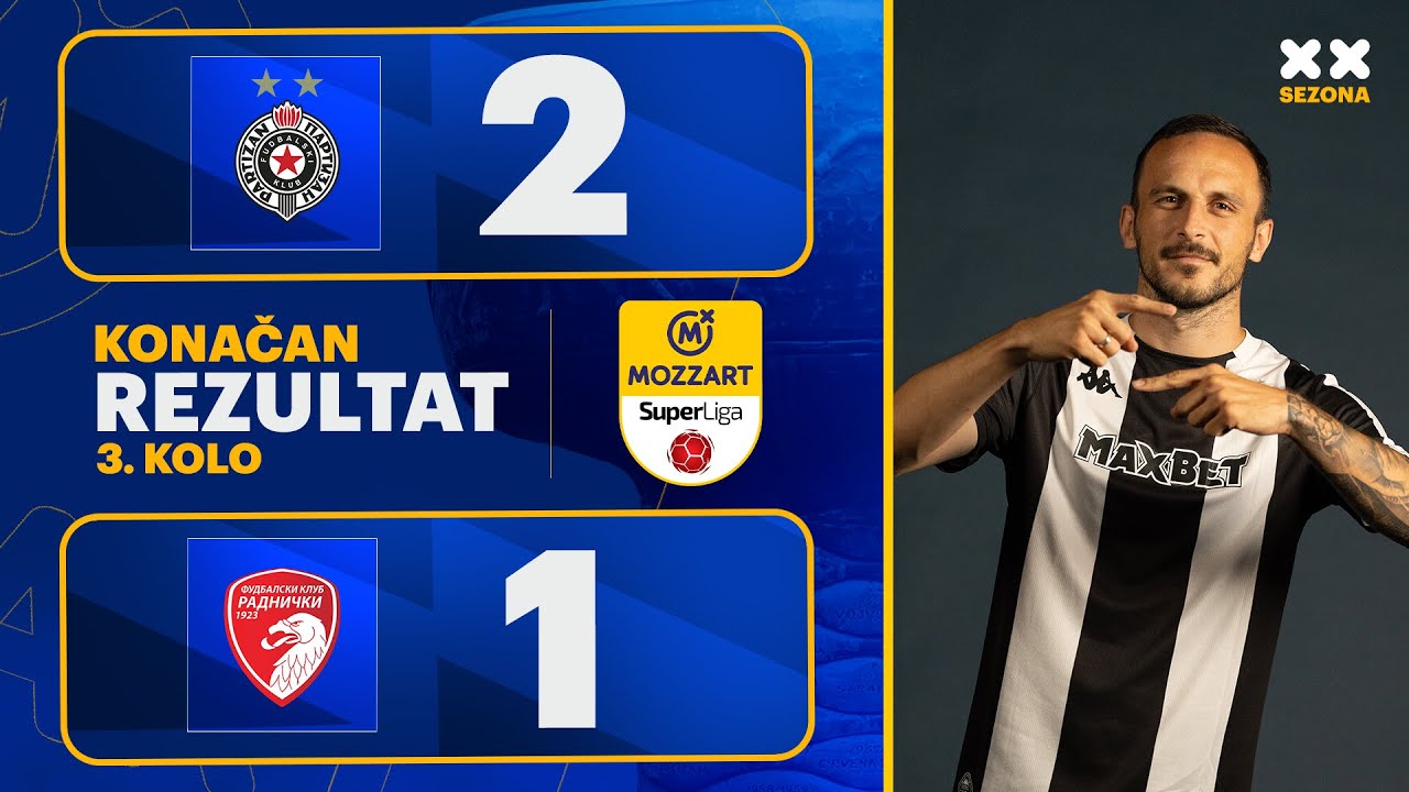 MBSLS 2025/26 - 3.kolo: PARTIZAN – RADNIČKI 1923 2:1 (0:1)