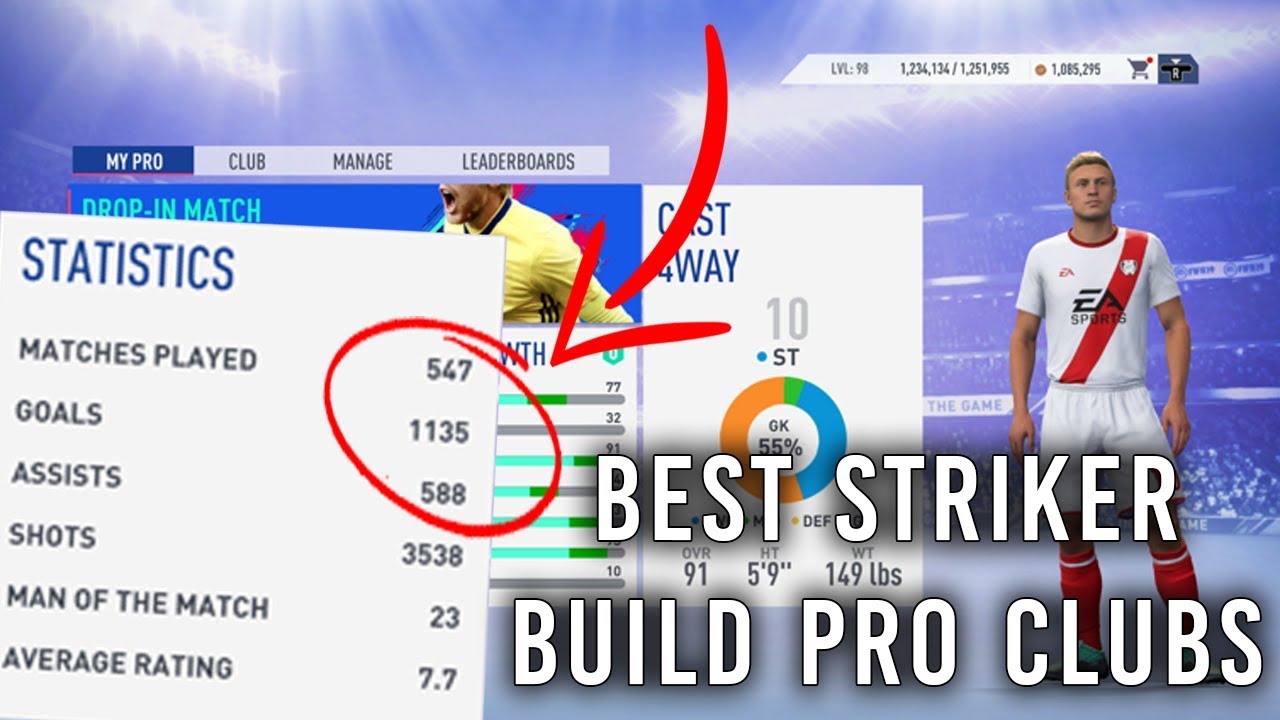 FIFA 19 The Best Striker Build Pro Clubs!