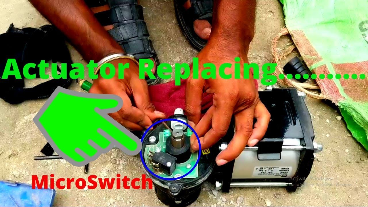 Actuator Replacing||Putzmeister MT 1.0||Cement Butterfly actuator replacing job ||Adjust Microswitch