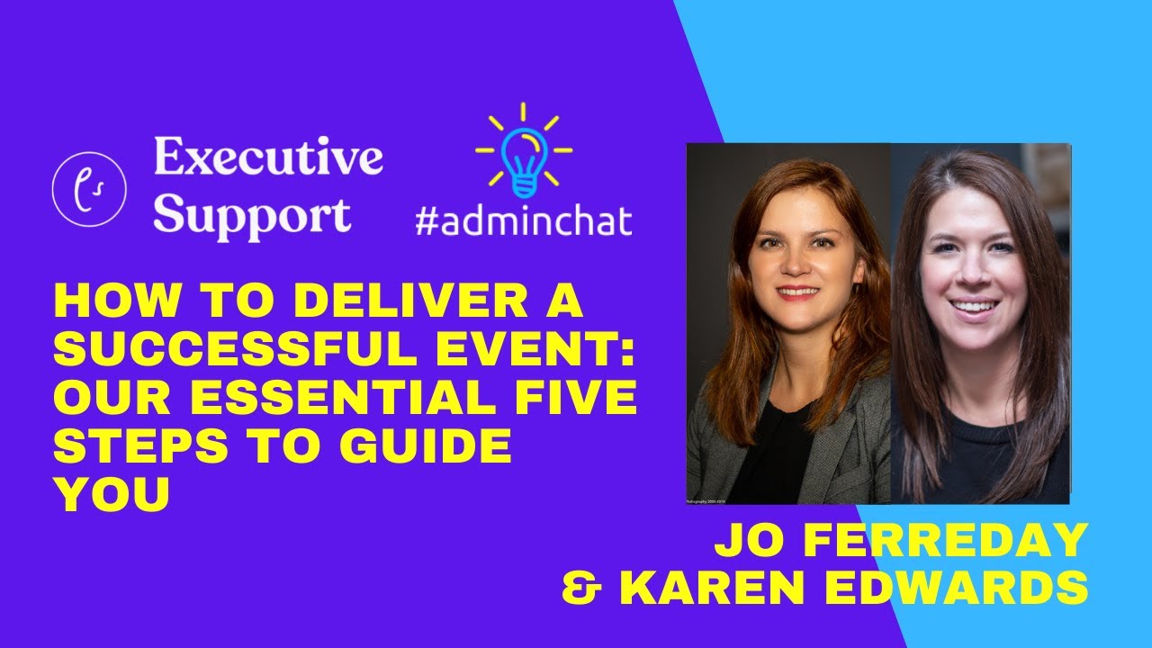 How to deliver a successful event - our essential five steps to guide you - Sheer Edge #adminchat