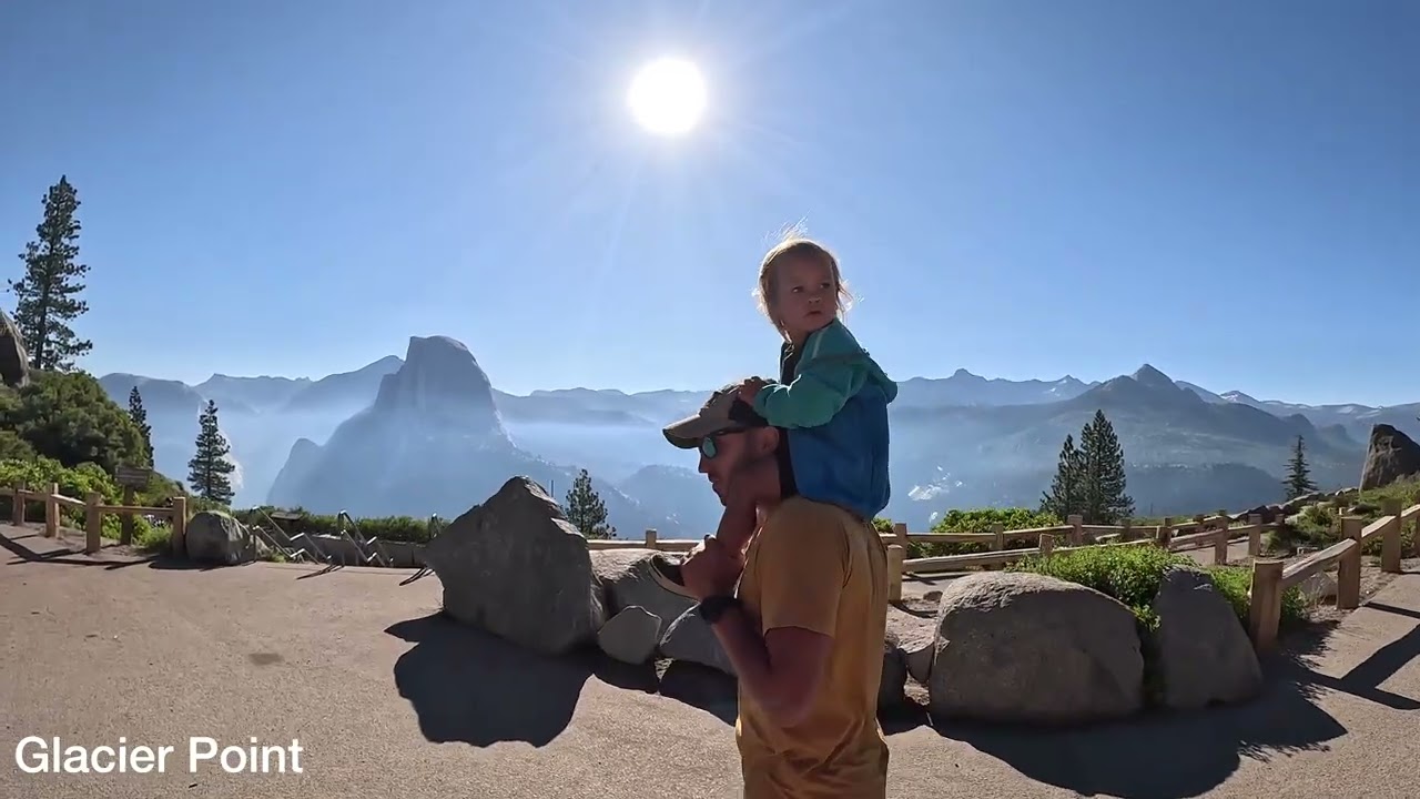 El Capitan, Yosemite Falls, Glacier Point and Half Dome - 4K GoPro