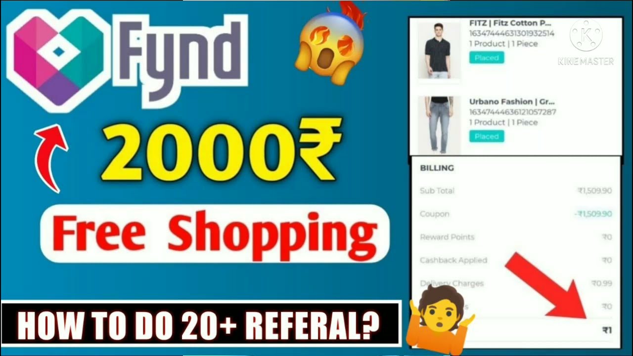 Fynd app loot ₹ 2000 shopping free || free shopping worth ₹2000 with tips for free shopping.