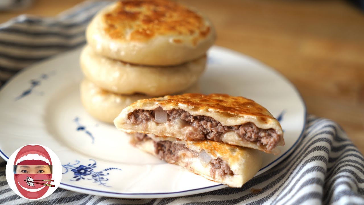 Galette au boeuf ❗Pains farcis à la viande hachée - ChinaKitchenEva