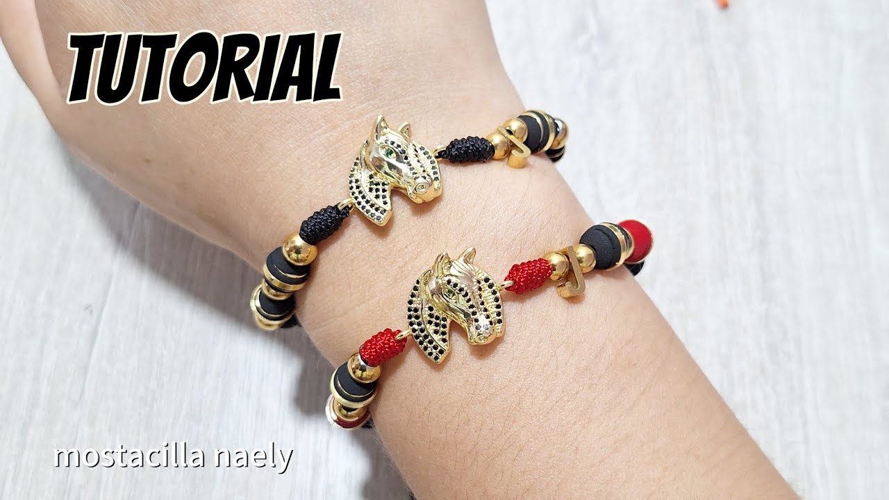 Aprende hacer esta pulsera de caballo 🐴 con neopreno 
