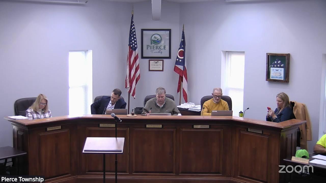 February 20, 2026 Special Meeting of the Pierce Township Board of Trustees