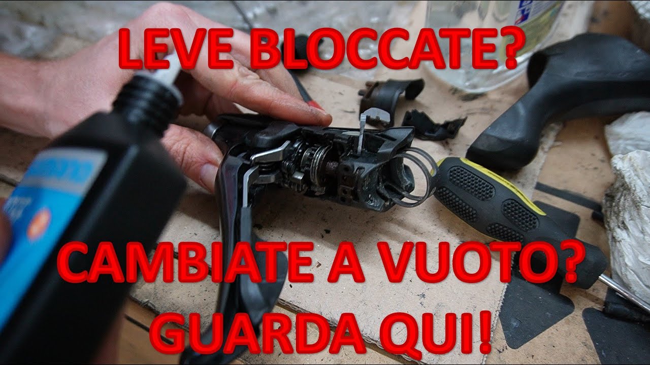 Manutenzione leve Shimano STI: risolvere problema leva a vuoto e cambiate mancate.
