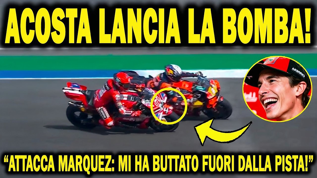 ACOSTA ATTACCA MARQUEZ dopo la sprint: mi CHIUDEVA la LINEA già nei giri PRIMA alla CURVA 12!