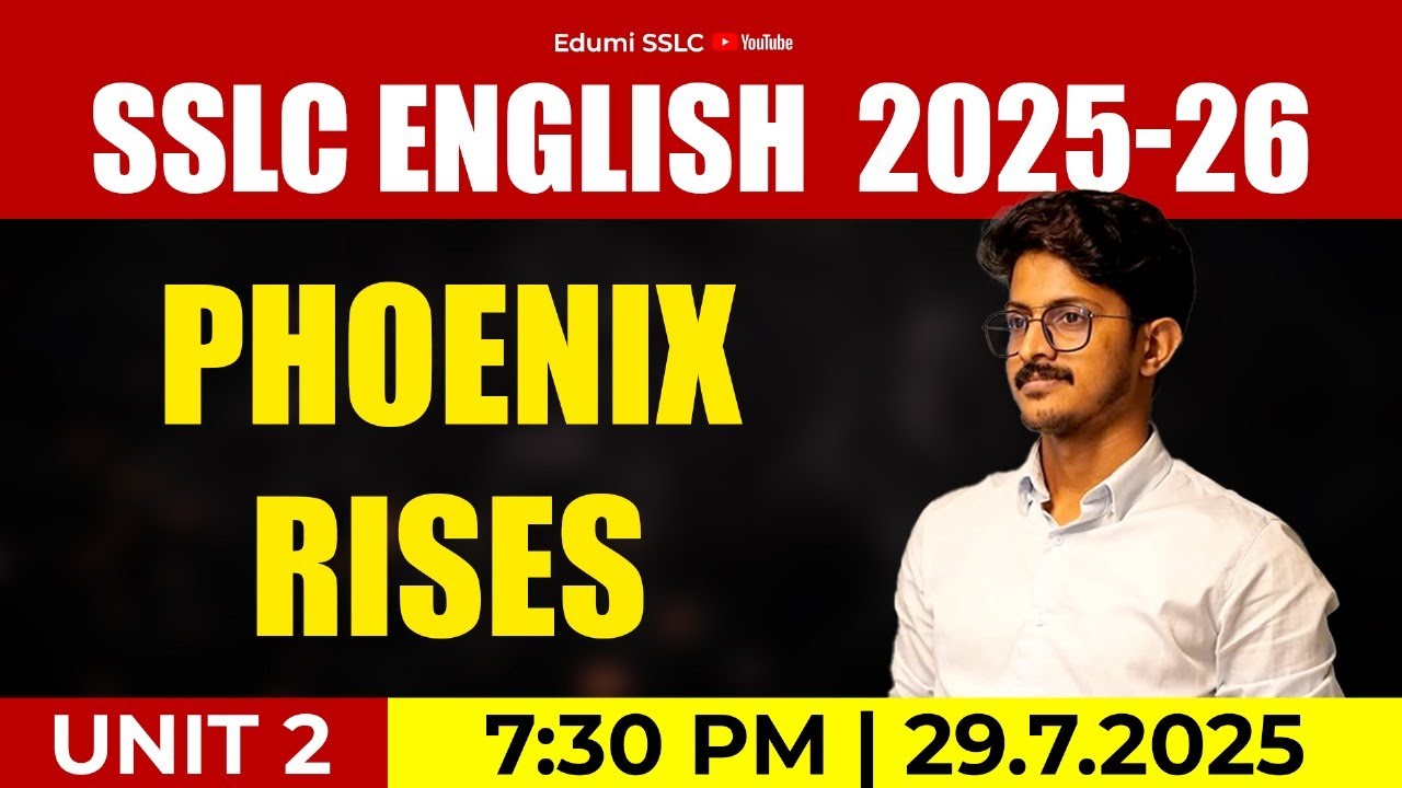 SSLC | ENGLISH | UNIT 2 | Mr Safeer #sslc #education #onlinelearning