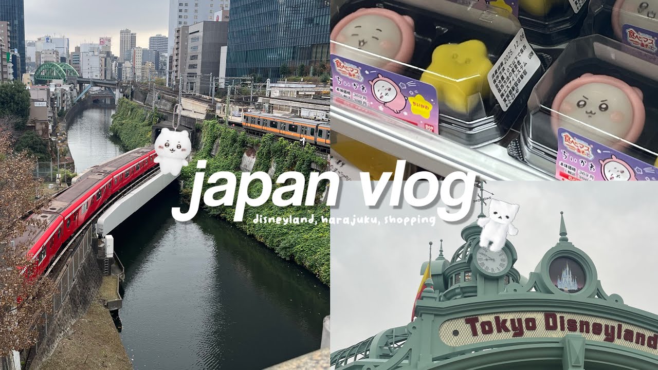 japan vlog 🍙 harajuku, chiikawa, snow, disneyland