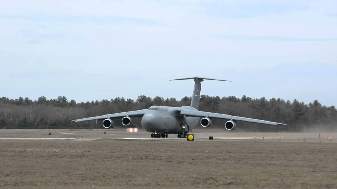 C-5M Super Galaxy | Takeoff From Westfield-Barnes Regional Airport [KBAF]