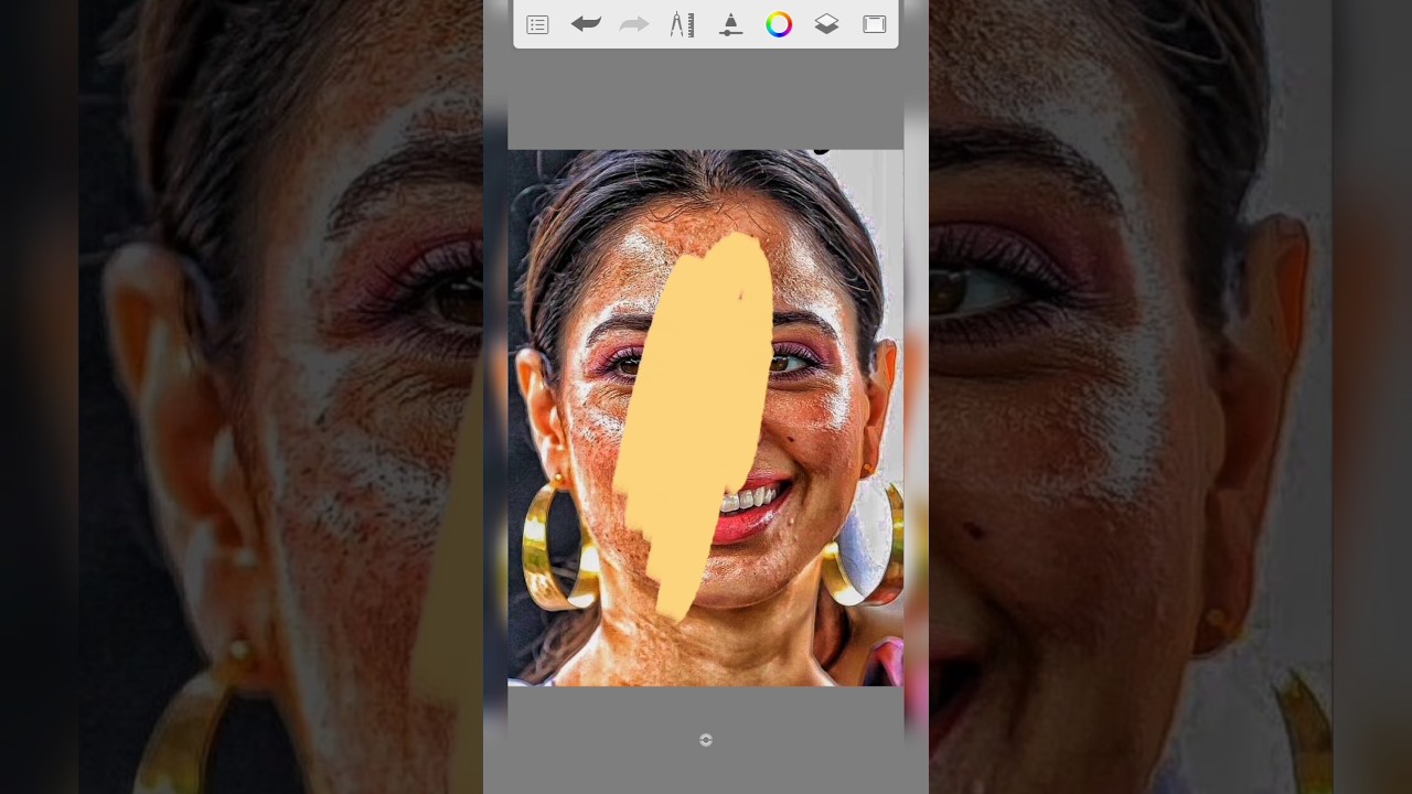 Autodesk Sketchbook Face Smooth Editing tutorial #shorts #youtubeshorts #short #autodesk