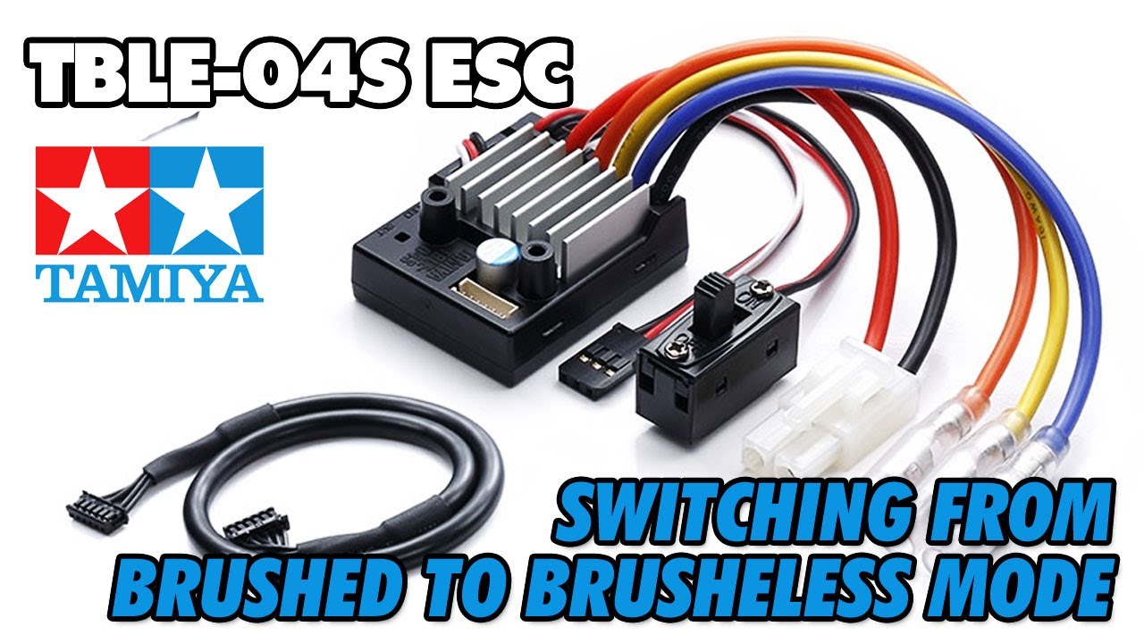 Tamiya TBLE-04S - Switching from Brushed to Brushless Mode