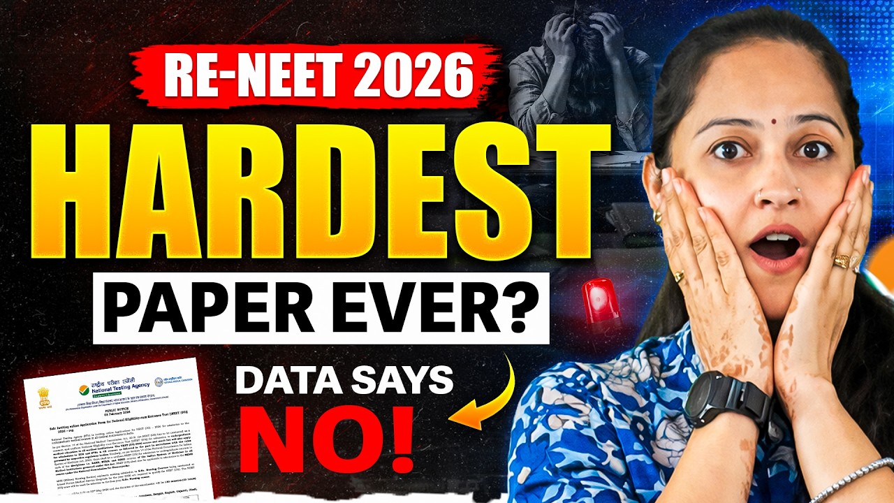 Re-NEET 2026 Will NOT Be Toughest! 📉 (Data Proves NTA's Real Plan)