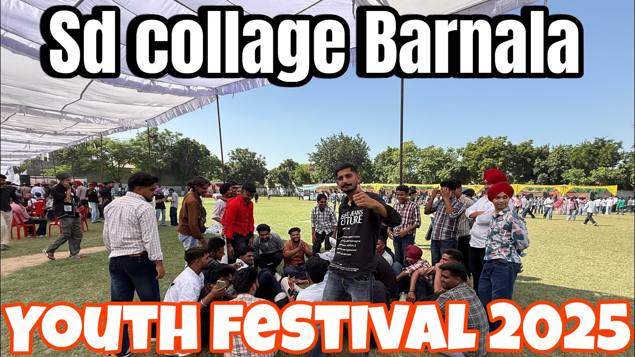 Sd collage barnala youth festival full fun 😁🫡