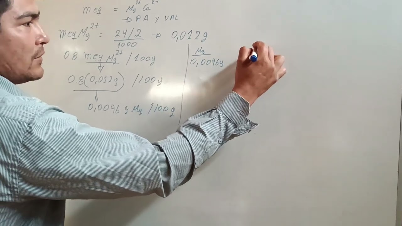 como calcular mili equivalentes