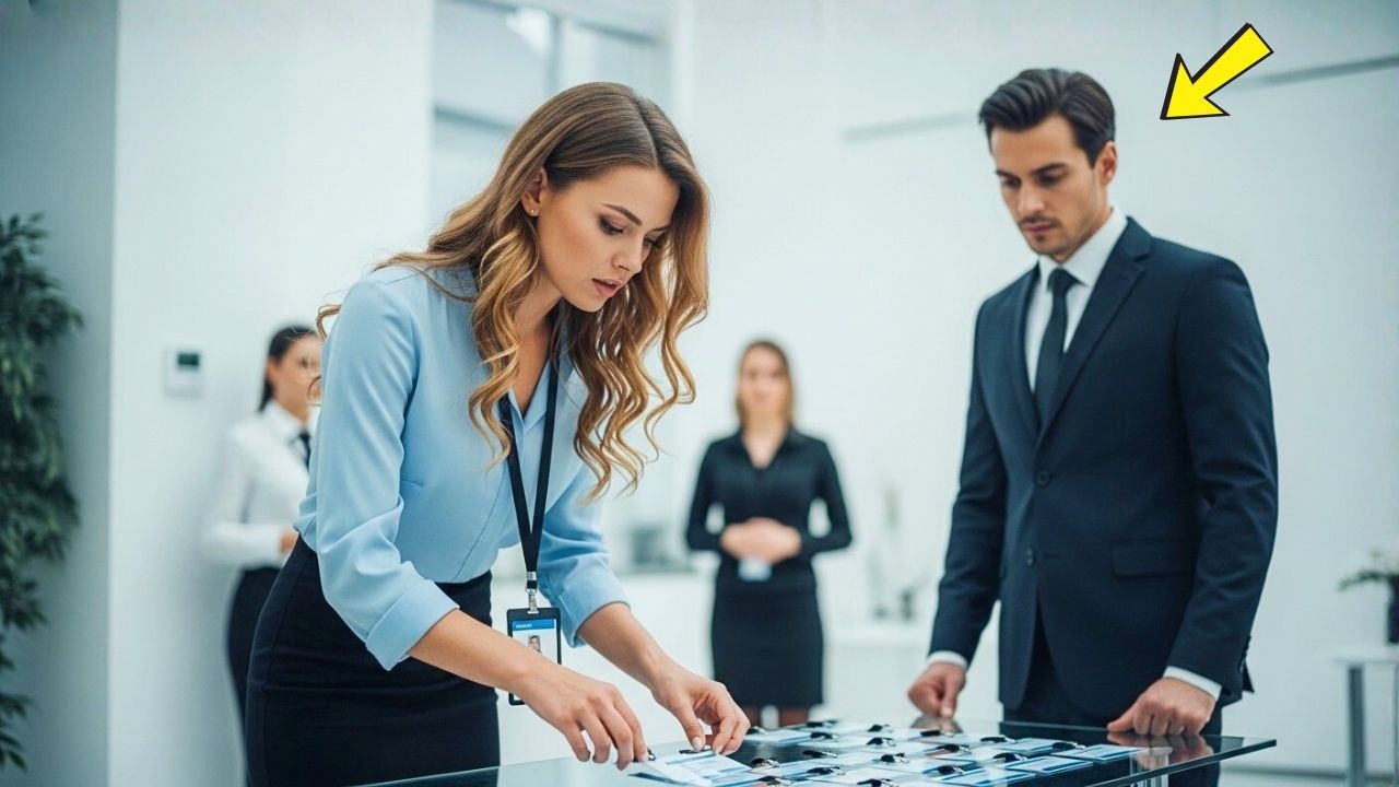 Uma recepcionista tímida corrigiu um crachá em uma conferência — sem saber que o CEO observava tudo