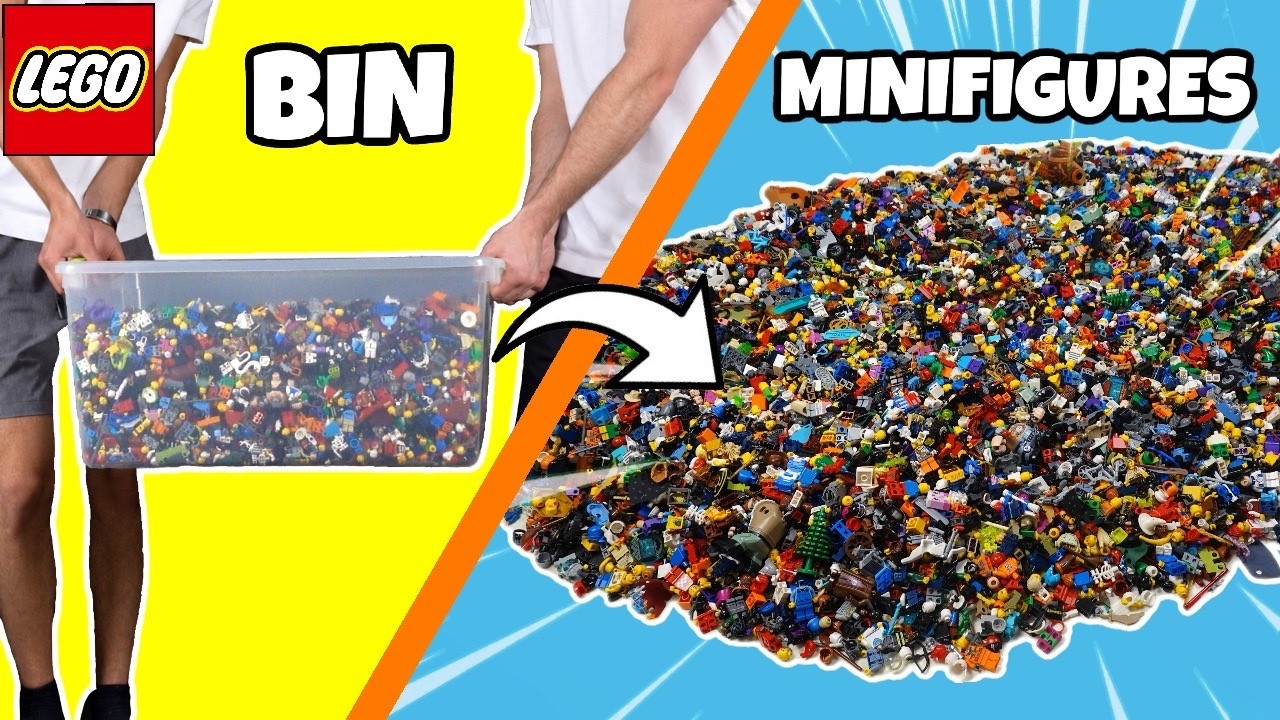 Ящик LEGO с 50 фунтами минифигурок... Что внутри?