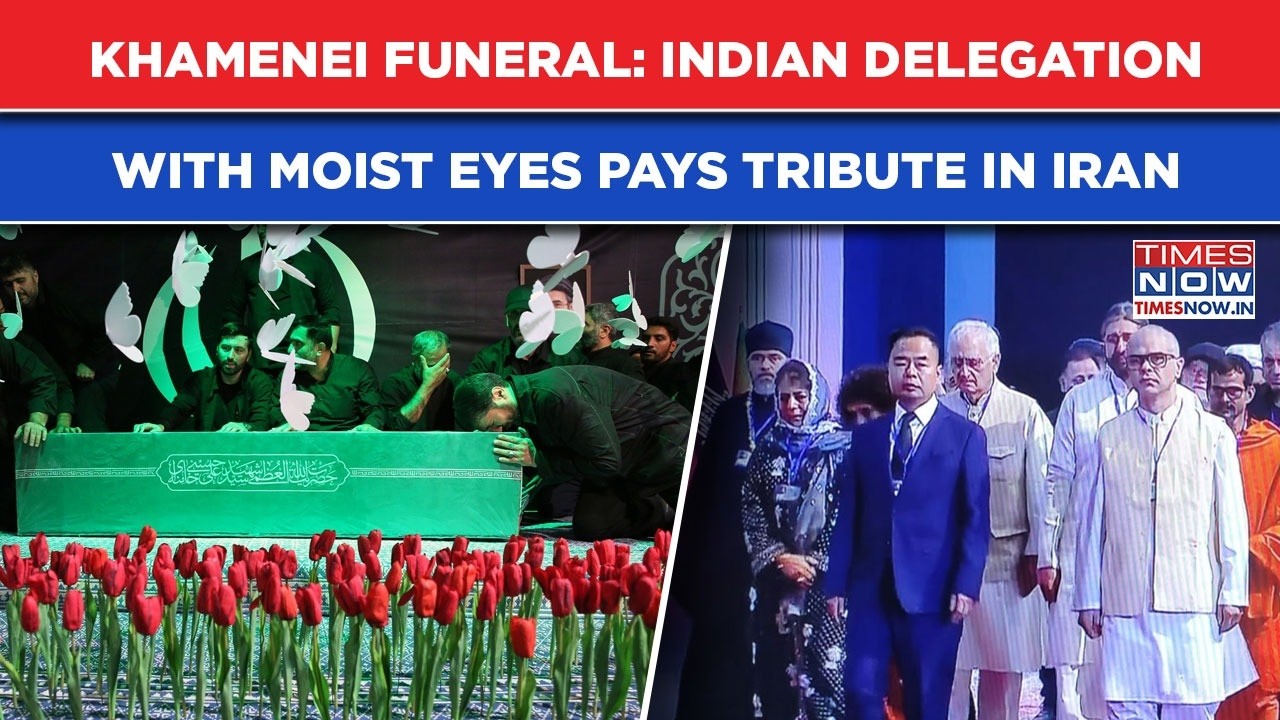 Khamenei Funeral: Indian Delegation With Moist Eyes Pays Tribute, From Mehbooba Mufti To Khurshid