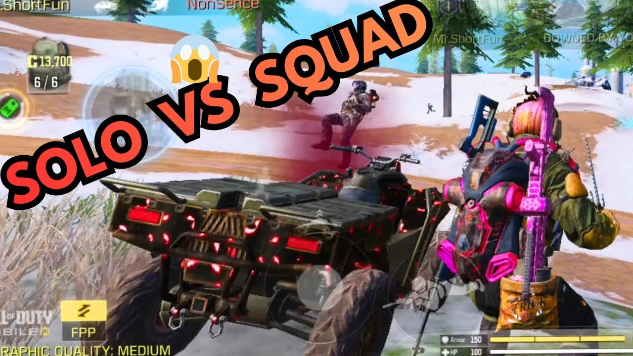 SOLO vs SQUAD 😱 | 1 Man Destroyed Full Squad | COD Mobile