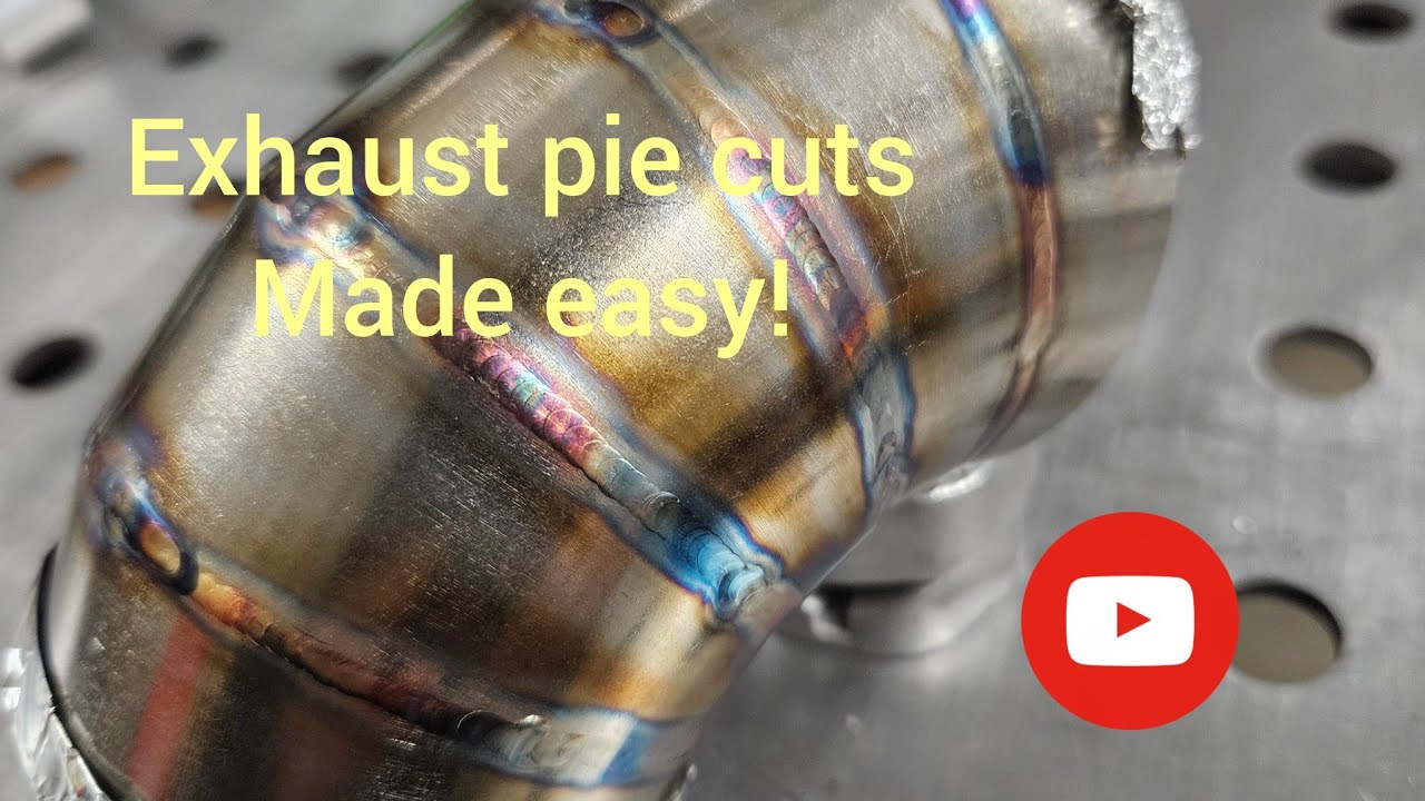 Exhaust pie cut  jig for porta band Swag table.