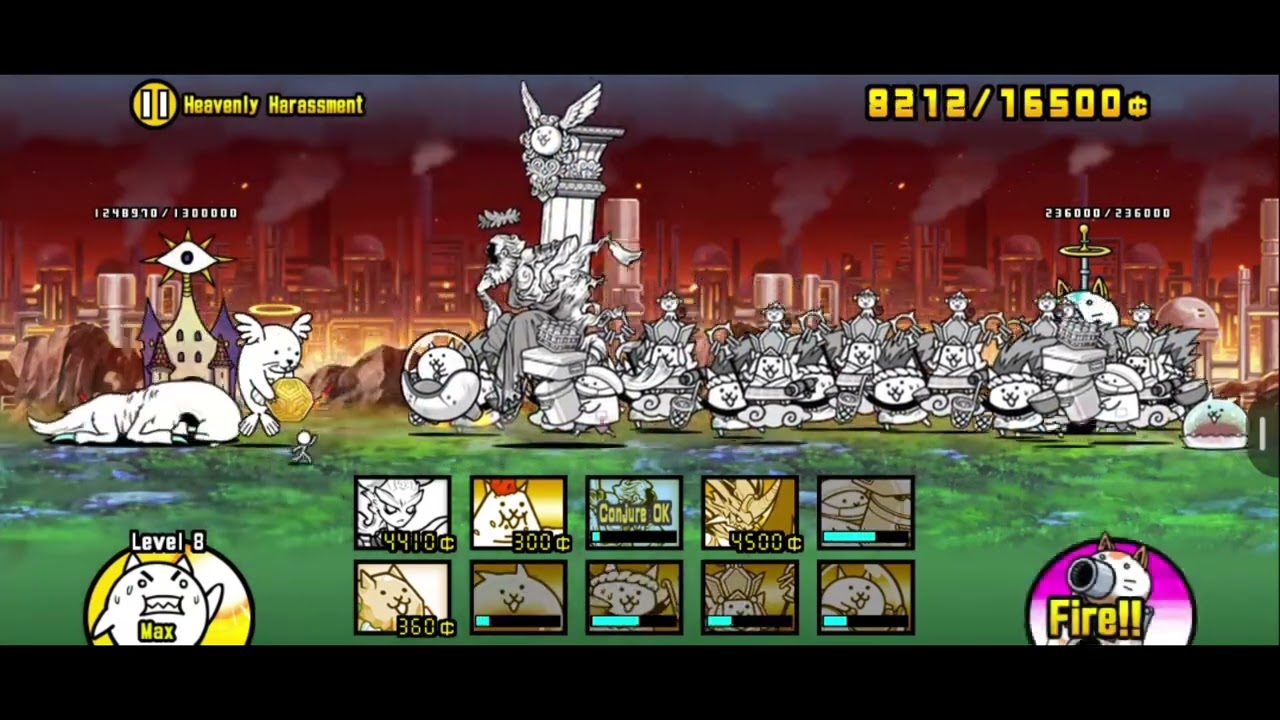 Battle Cats: Zero Legends 3-23-2 : Reverse Royal Grave (1 & 4 Crowns Stars ): Heavenly Harassment
