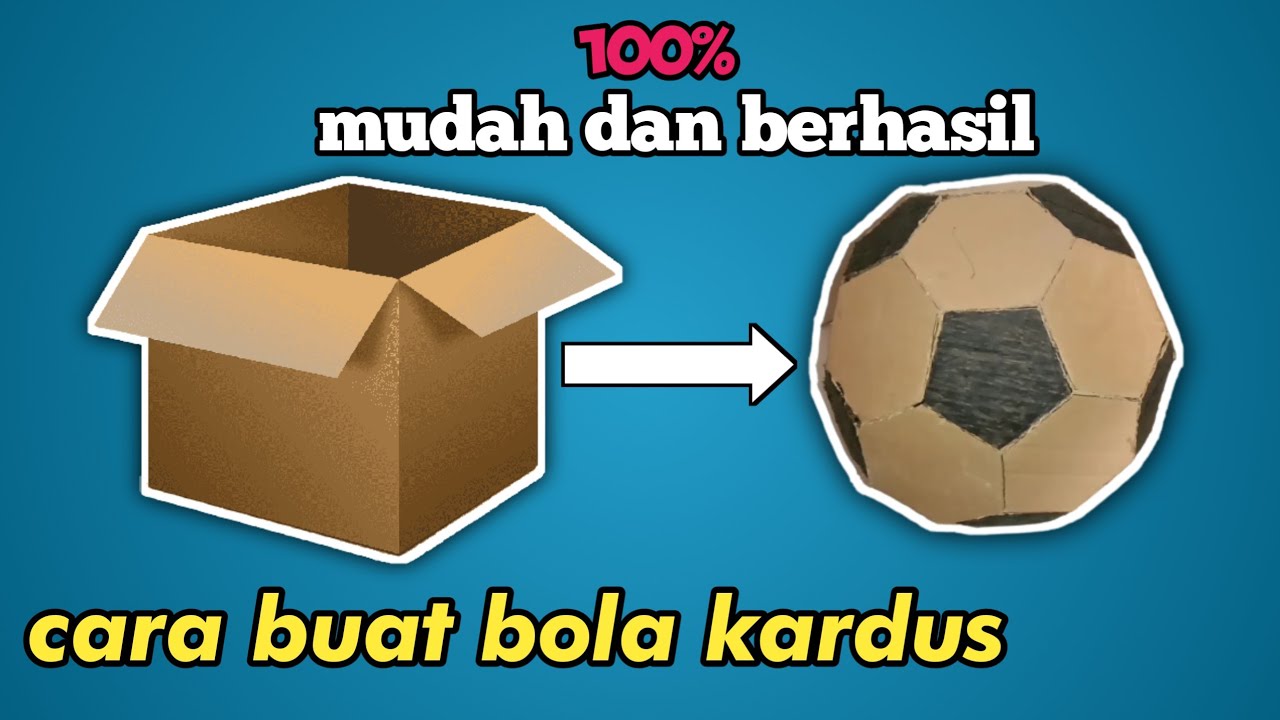 Cara membuat bola dari kardus (mudah, simple dan sederhana)