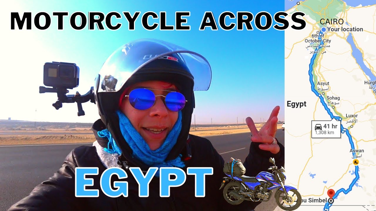 Ep. #1 EGYPT on MOTORCYCLE | SOLO Trip North to South