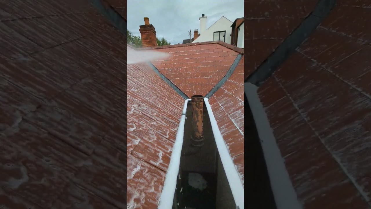 Roof cleaning biocide treatment belfast #softwashing #pressurewasher #softwash #northernireland