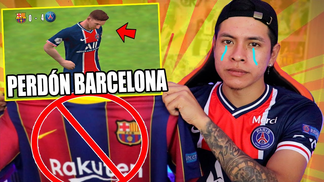 ASI FUÉ MI TRAICION al BARÇA en PES MOBILE 😱 *Ahora soy del PSG*