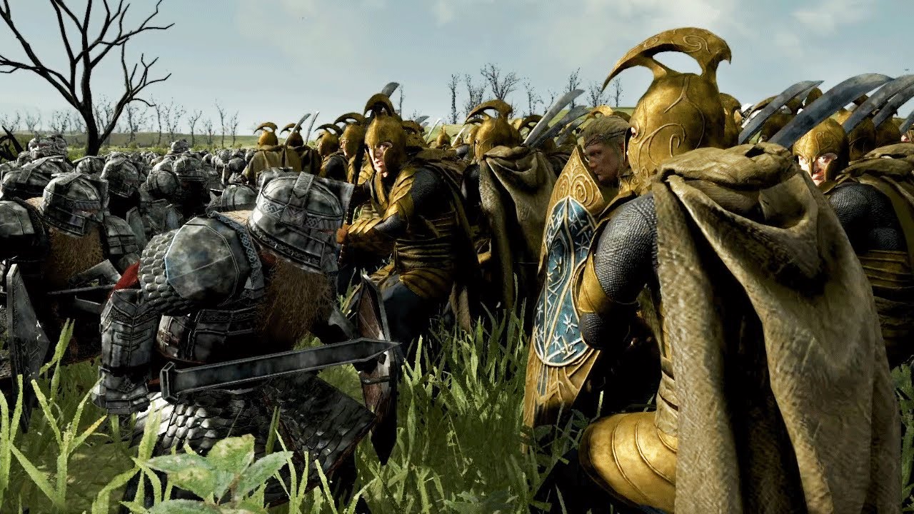 DWARVES Battle ELVES In the Dead Marshes - 3v3 Lord of The Rings Battle!